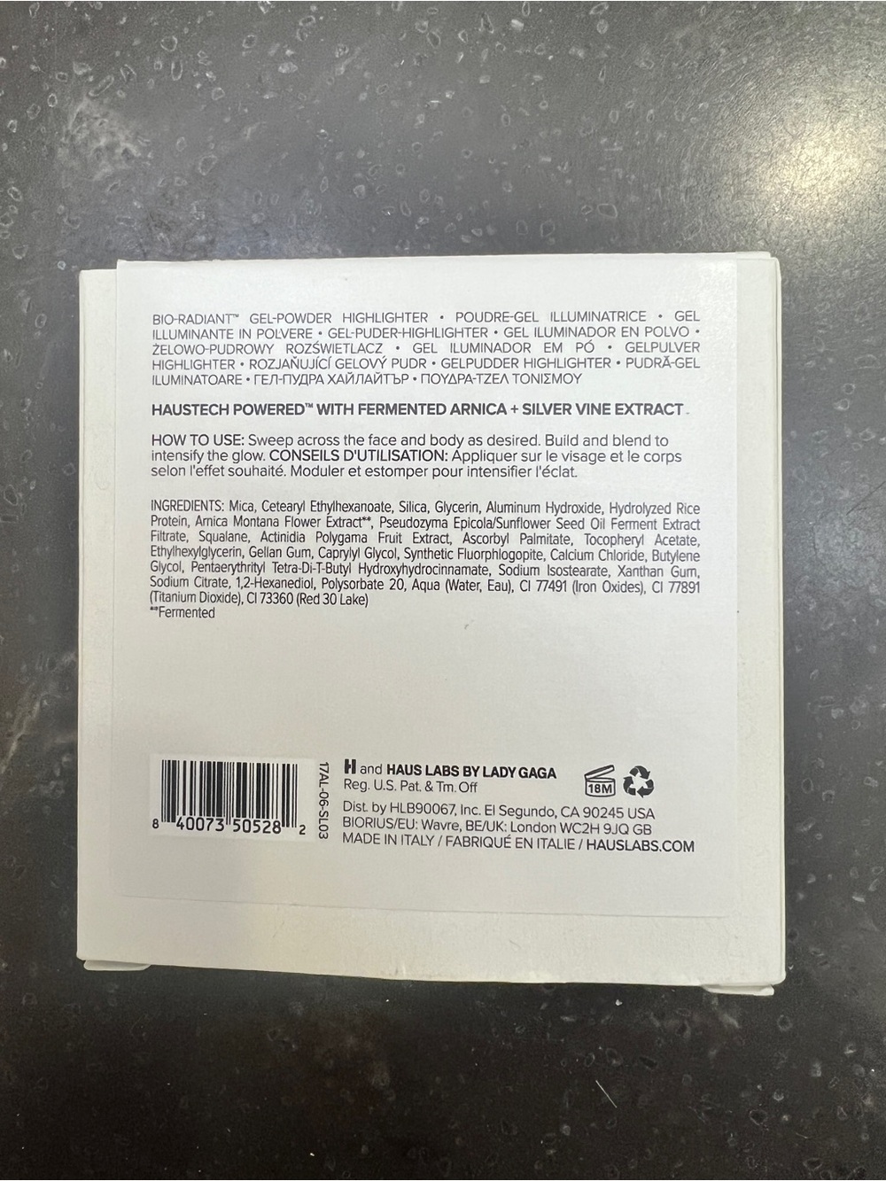 Haus Labs By Lady Gaga White Compact Highlighter Packaging - Picture 3 of 3